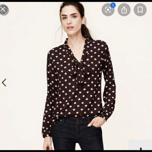 Loft heart blouse